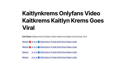 kaitkrems onlyfans nudes|Kaitlyn Krems Nude Cheerleader Nipple See